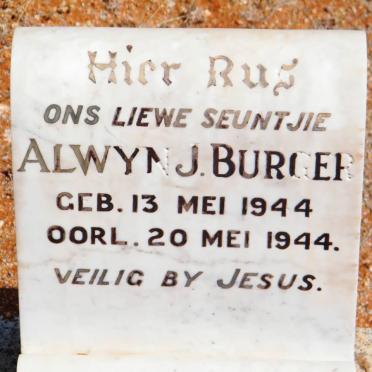 BURGER Alwyn J. 1944-1944