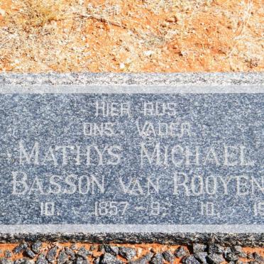 ROOYEN Mathys Michael Basson, van 1857-1936