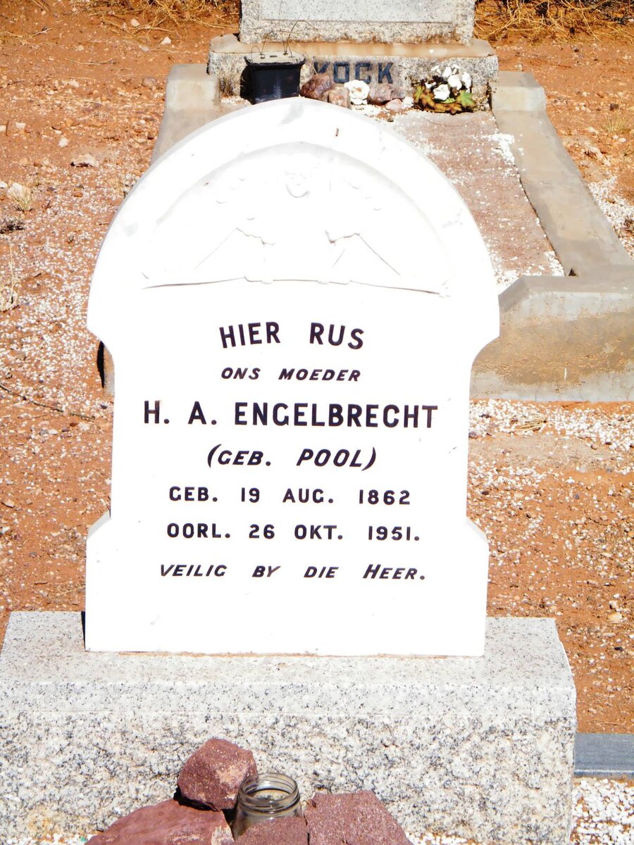 ENGELBRECHT H.A. nee POOL 1862-1951