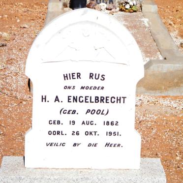 ENGELBRECHT H.A. nee POOL 1862-1951