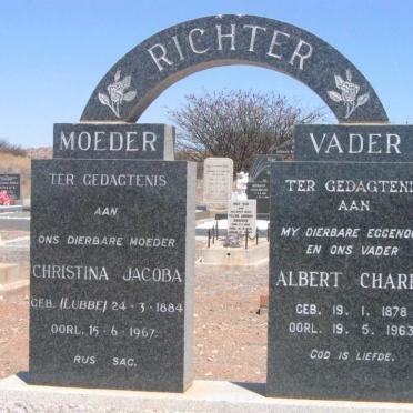 RICHTER Albert Charel 1878-1963 &amp; Christina Jacoba LUBBE 1884-1967
