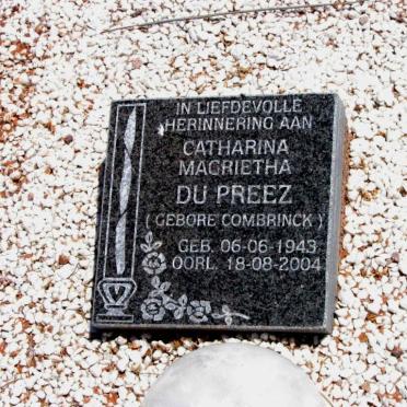DU PREEZ Catharina Magrietha, du nee COMBRINCK 1943-2004