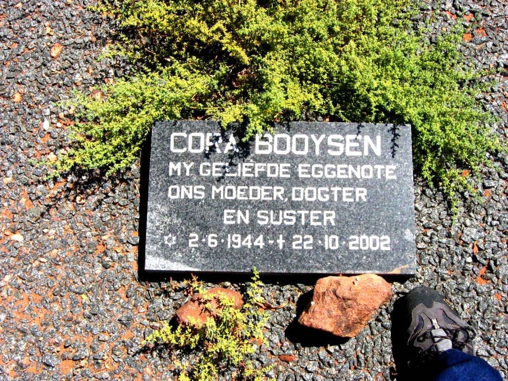 BOOYSEN Cora 1944-2002