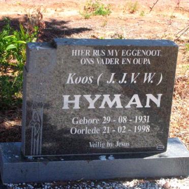 HYMAN J.J.V.W. 1931-1998