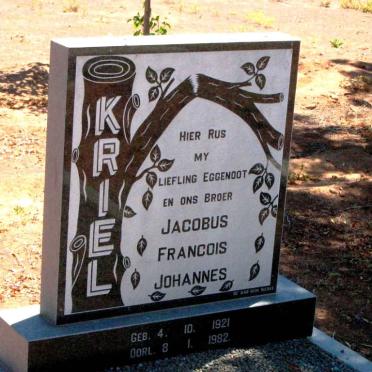 KRIEL Jacobus Francios Johannes 1921-1982