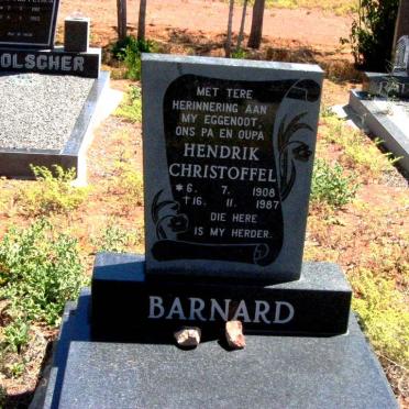 BARNARD Hendrik Christoffel 1908-1987