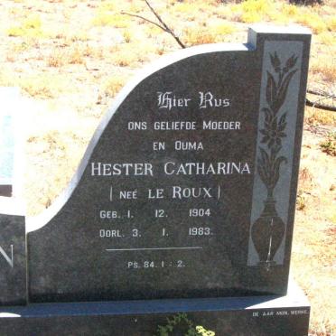 HEERDEN Carel Jacobus, van 1897-1970 &amp; Hester Catharina LE ROUX 1904-1983 