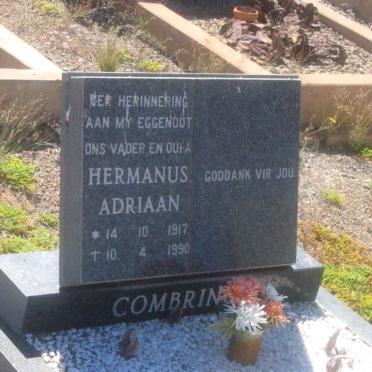COMBRINCK Hermanus Adriaan 1917-1990