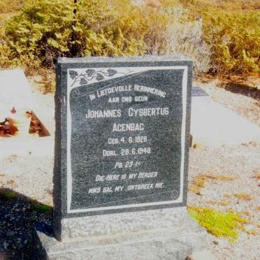 AGENBAG Johannes Gysbertus 1928-1948
