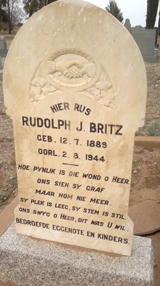 BRITZ Rudolph J. 1889-1944