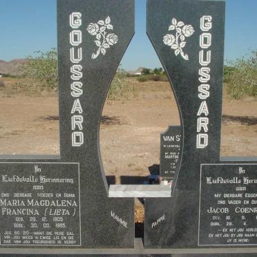 GOUSSARD Jacob Coenraad 1900-1975 &amp; Maria Magdalena Francina 1905-1985