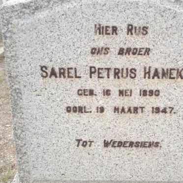 HANEKOM Sarel Petrus 1890-1947