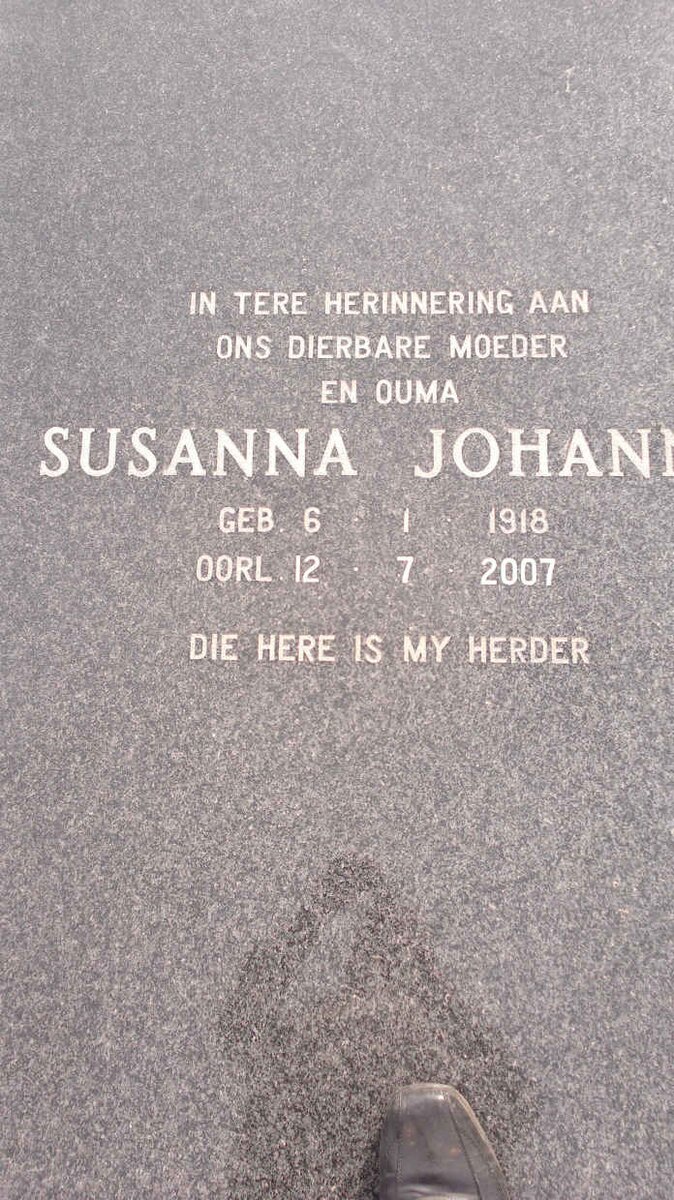 BYLEVELD Susanna Johanna 1918-2007