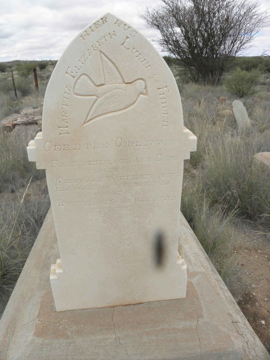 LUBBE Martha Elizabeth THIRION 1850-1910