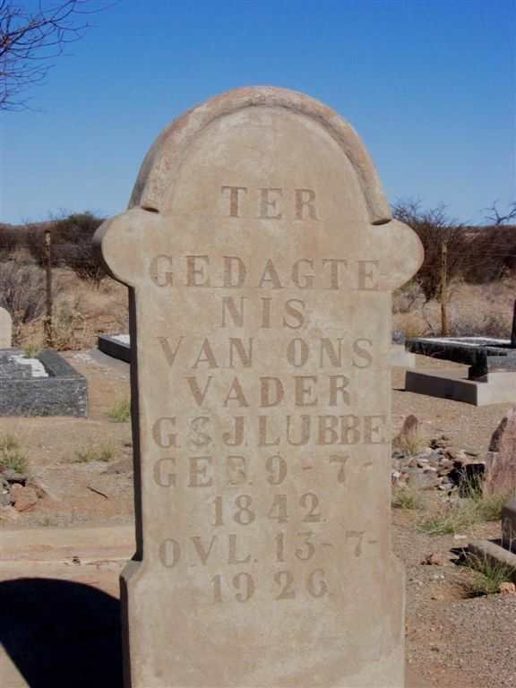 LUBBE G.S.J. 1842-1926