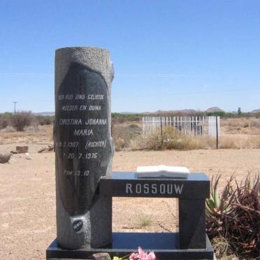 ROSSOUW Christina Johanna Maria née RICHTER 1907-1976