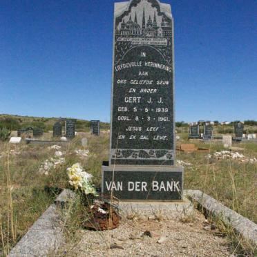 BANK Gert J.J., van der 1939-1961
