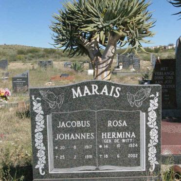MARAIS Jacobus Johannes 1917-1991 &amp; Rosa Hermina DE WITT 1924-2002