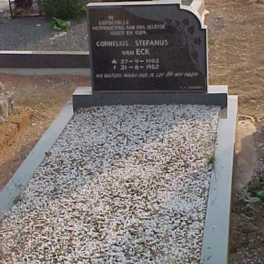 ECK Cornelius Stefanus, van 1902-1982