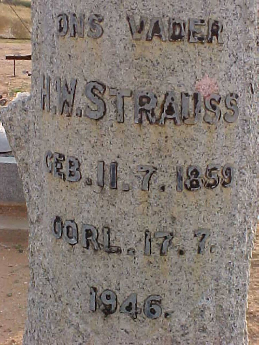STRAUSS H.W. 1859-1946