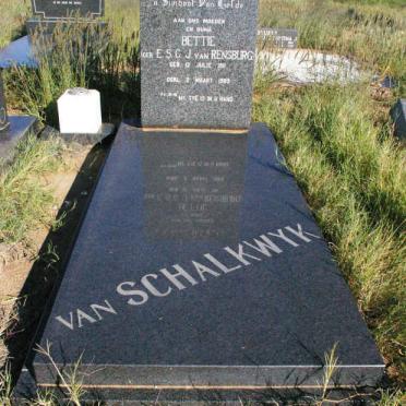 SCHALKWYK E.S.C., van nee J. VAN RENSBURG 1911-1989