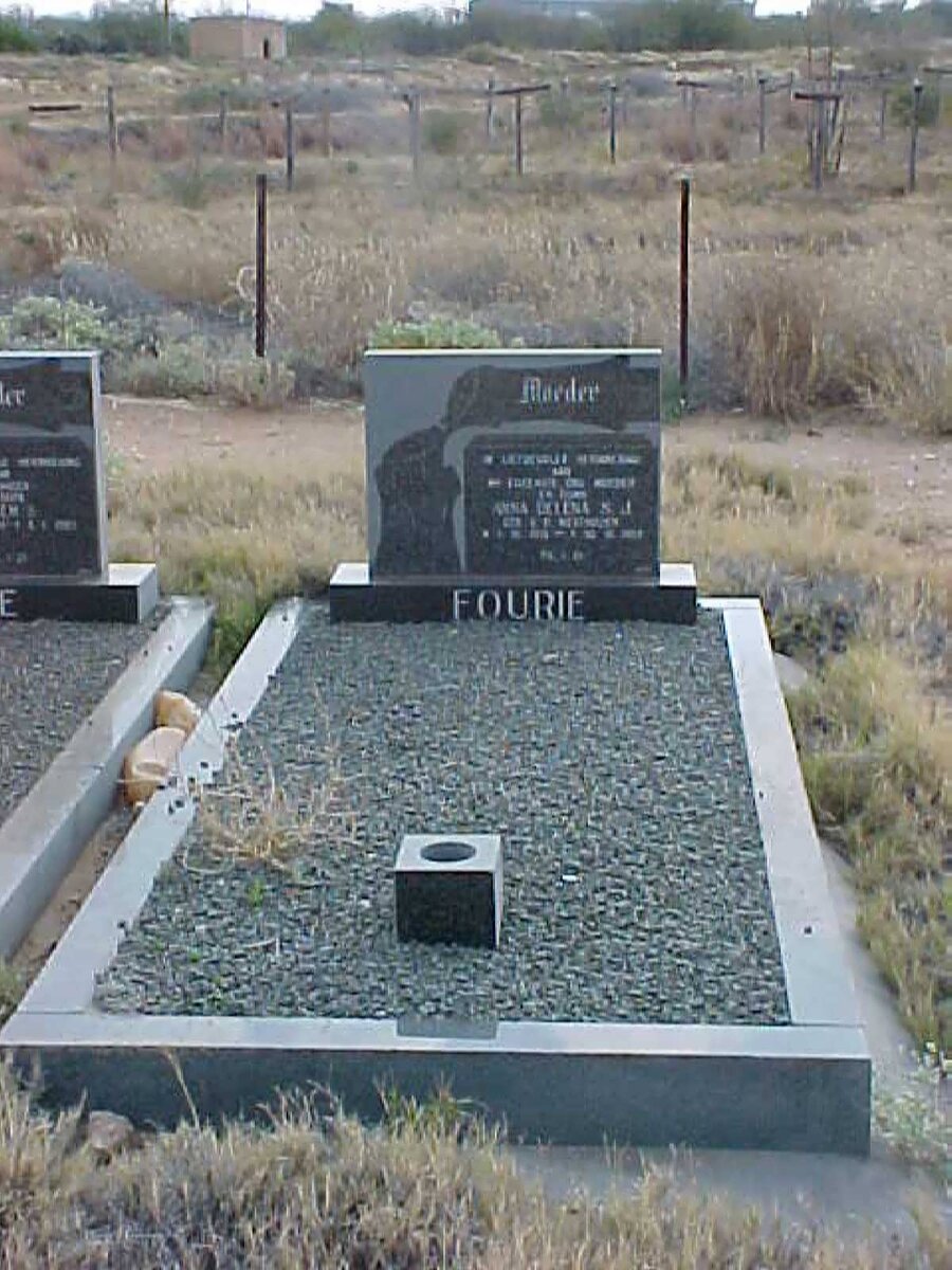 FOURIE Anna Delena S.J. nee V.D. WESTHUIZEN 1916-1983