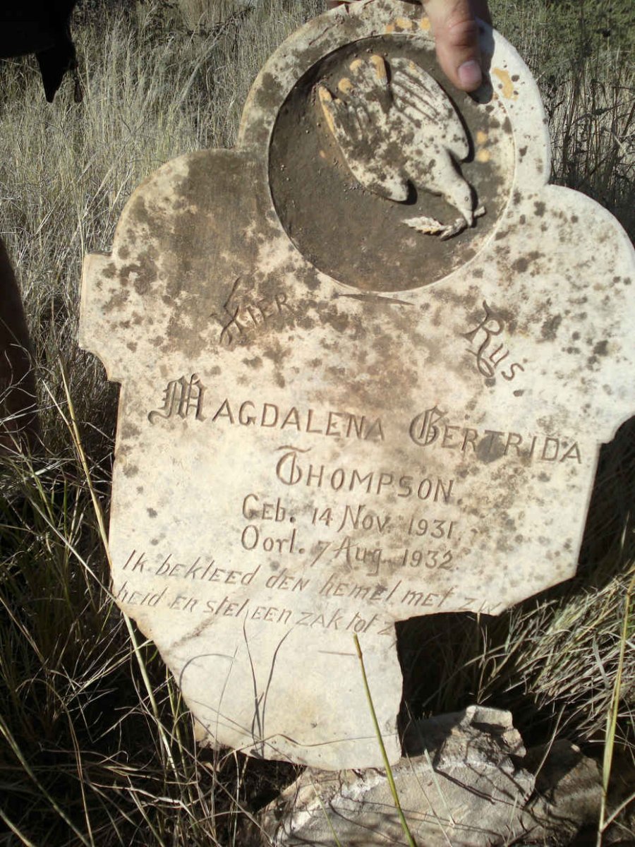 THOMPSON Magdalena Gertrida 1931-1932