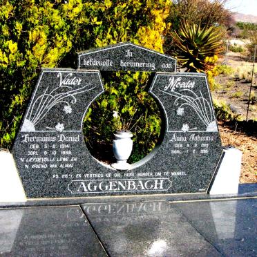 AGGENBACH Hermanus Daniel 1914-1988 &amp; Anna Johanna 1913-1996