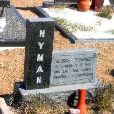 HYMAN Jacobus Johannes 1896-1985
