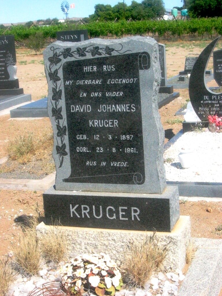 KRUGER David Johannes 1897-1961