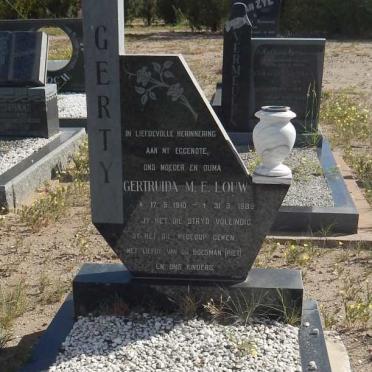 LOUW Gertruida M.E. 1910-1986