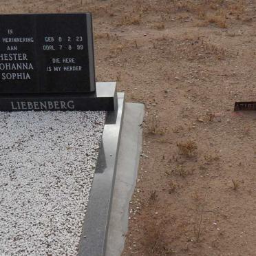 LIEBENBERG Hester Johanna Sophia 1923-1999 :: LIEBENBERG A.J.