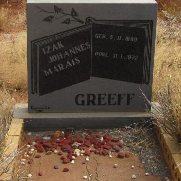 GREEFF Izak Johannes Marais 1889-1972