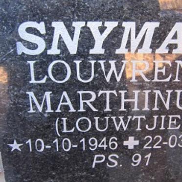 SNYMAN Louwrens Marthinus 1946-2007