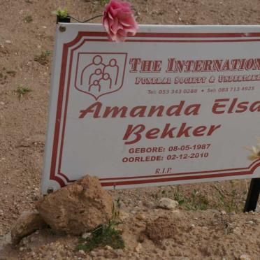 BEKKER Amanda Elsa 1987-2010