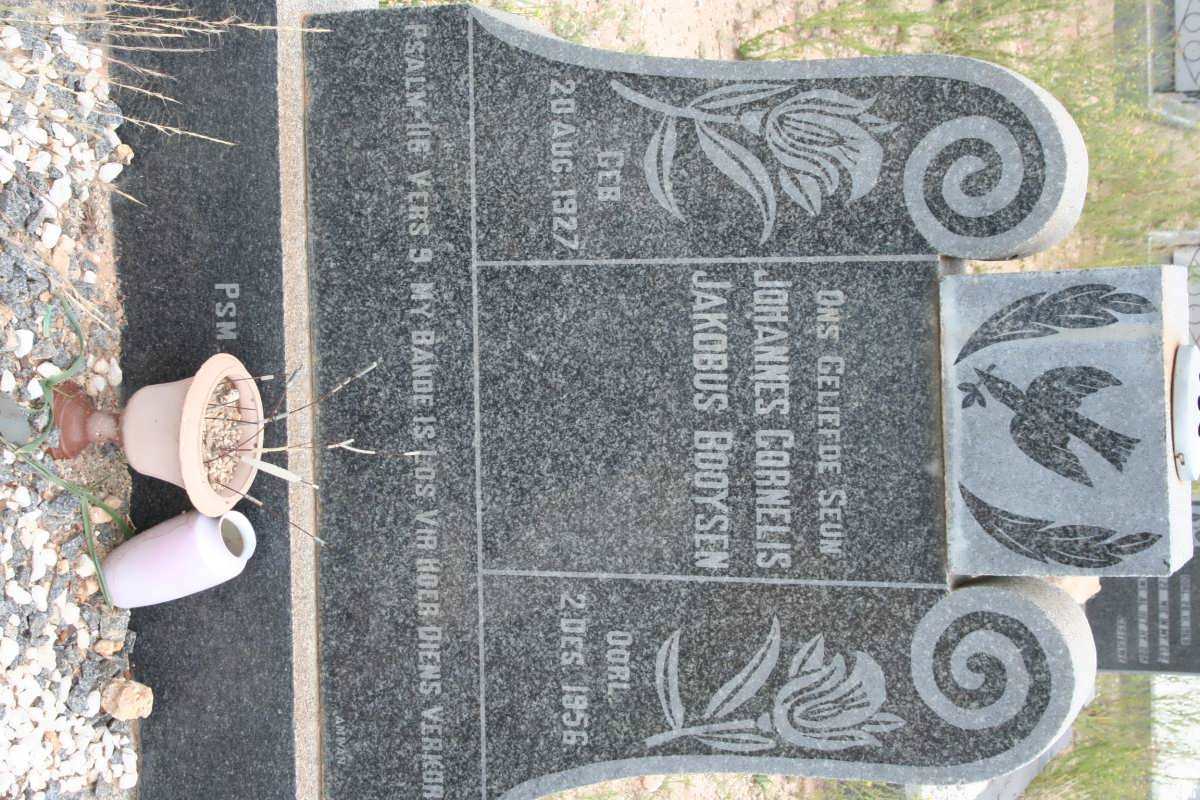 BOOYSEN Johannes Cornelis Jakobus 1927-1956