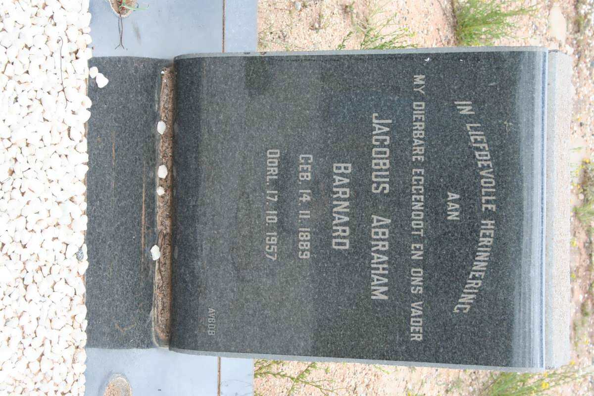 BARNARD Jacobus Abraham 1889-1957