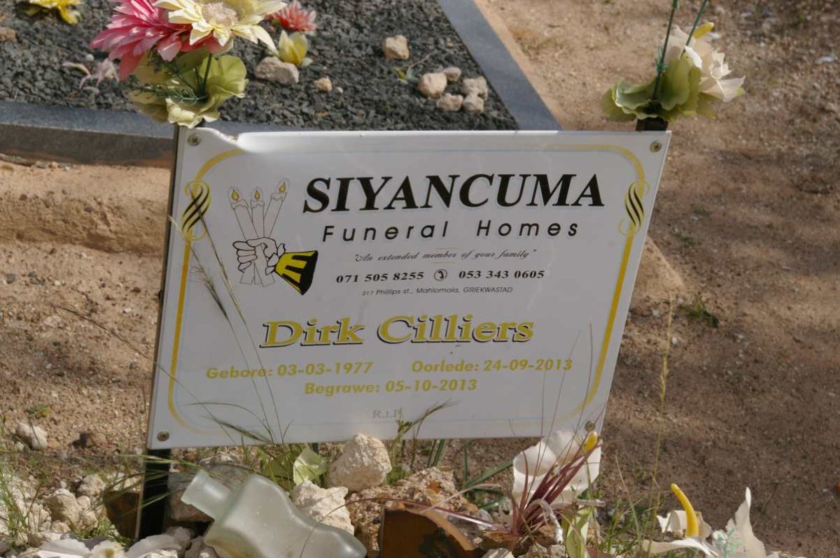 CILLIERS Dirk 1977-2013