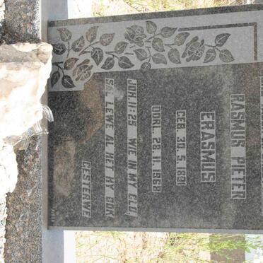 ERASMUS Rasmus Pieter 1891-1968