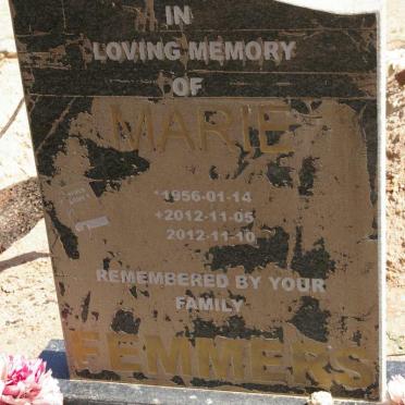 FEMMERS Marie 1956-2012