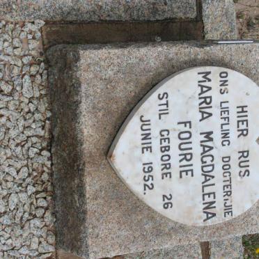 FOURIE Maria Magdalena 1952-1952