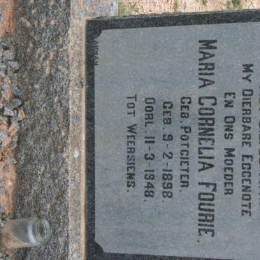 FOURIE Maria Cornelia nee POTGIETER 1898-1948