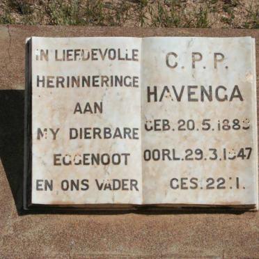 HAVENGA C.P.P. 1889-1947