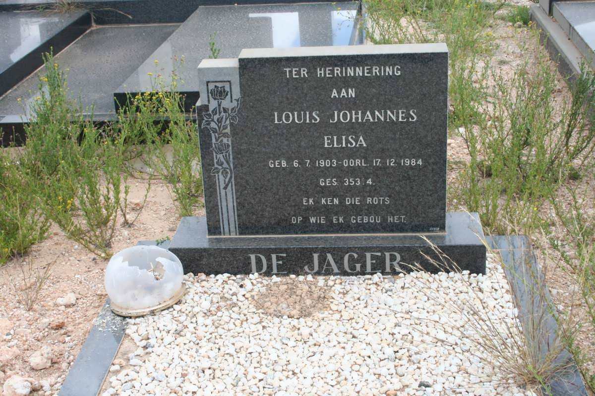 JAGER Louis Johannes Elisa, de 1903-1984