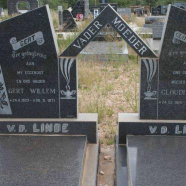 LINDE Gert Willem, v.d. 1920-1971 &amp; Gloudina G. 1924-1996