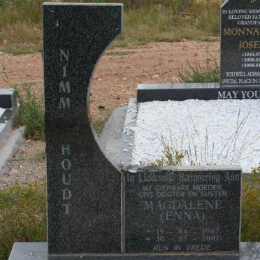 NIMMERHOUDT Magdalena 1967-2001