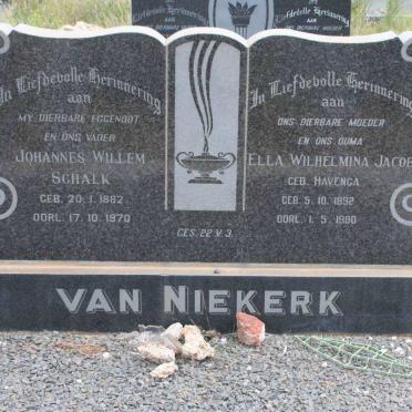 NIEKERK Johannes Willem Schalk, van 1882-1970 &amp; Ella Wilhelmina Jacoba HAVENGA 1892-1980