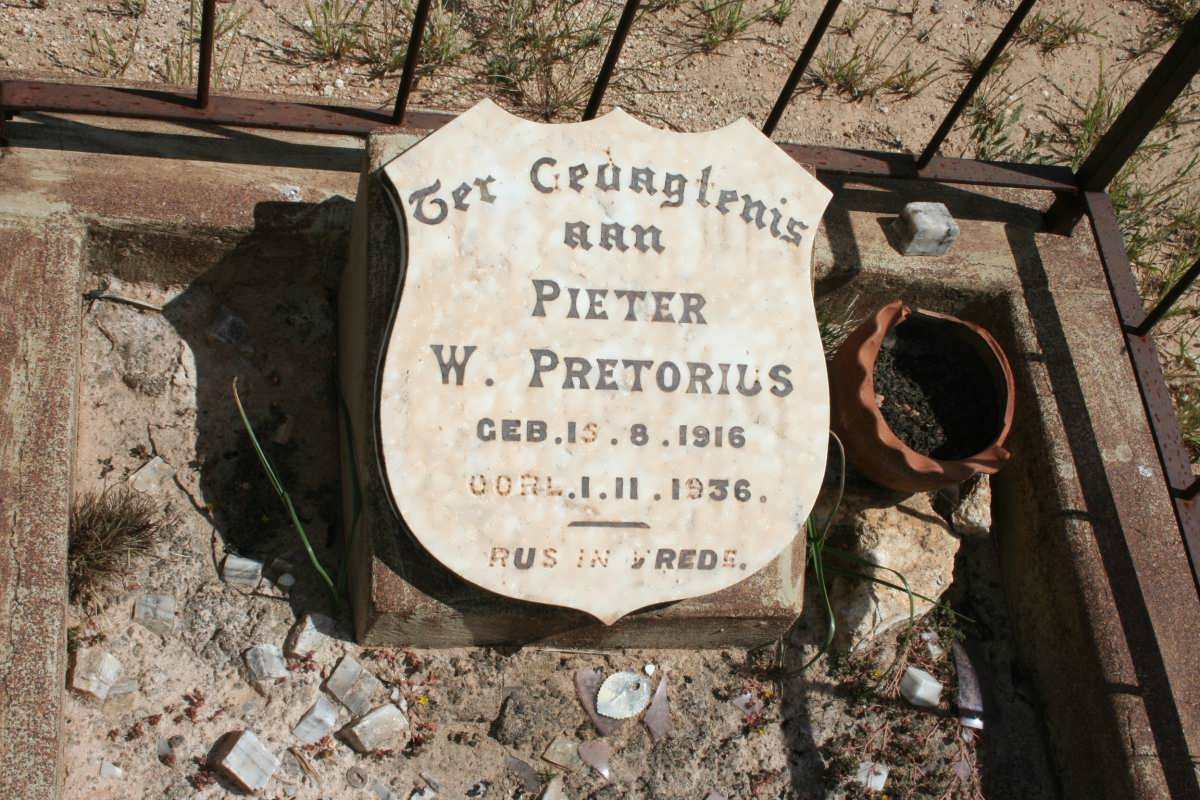 PRETORIUS Pieter W. 1916-1936