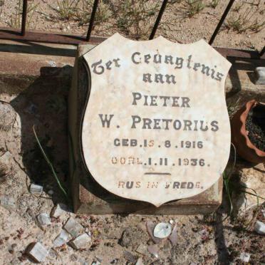 PRETORIUS Pieter W. 1916-1936