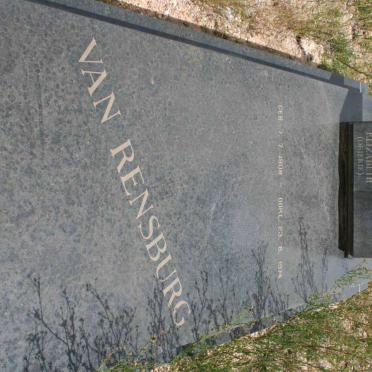 RENSBURG Fredrieka Elizabeth, van 1908-1974